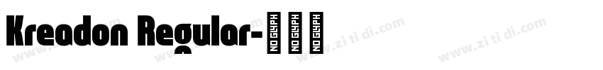 Kreadon Regular字体转换